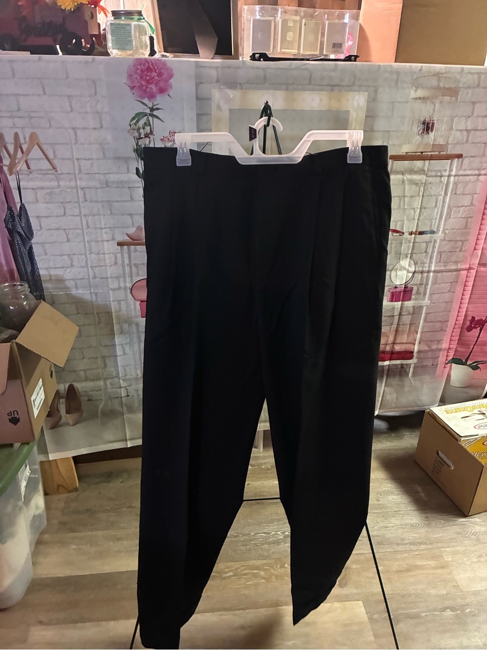 Classic Black High-Waist Trousers